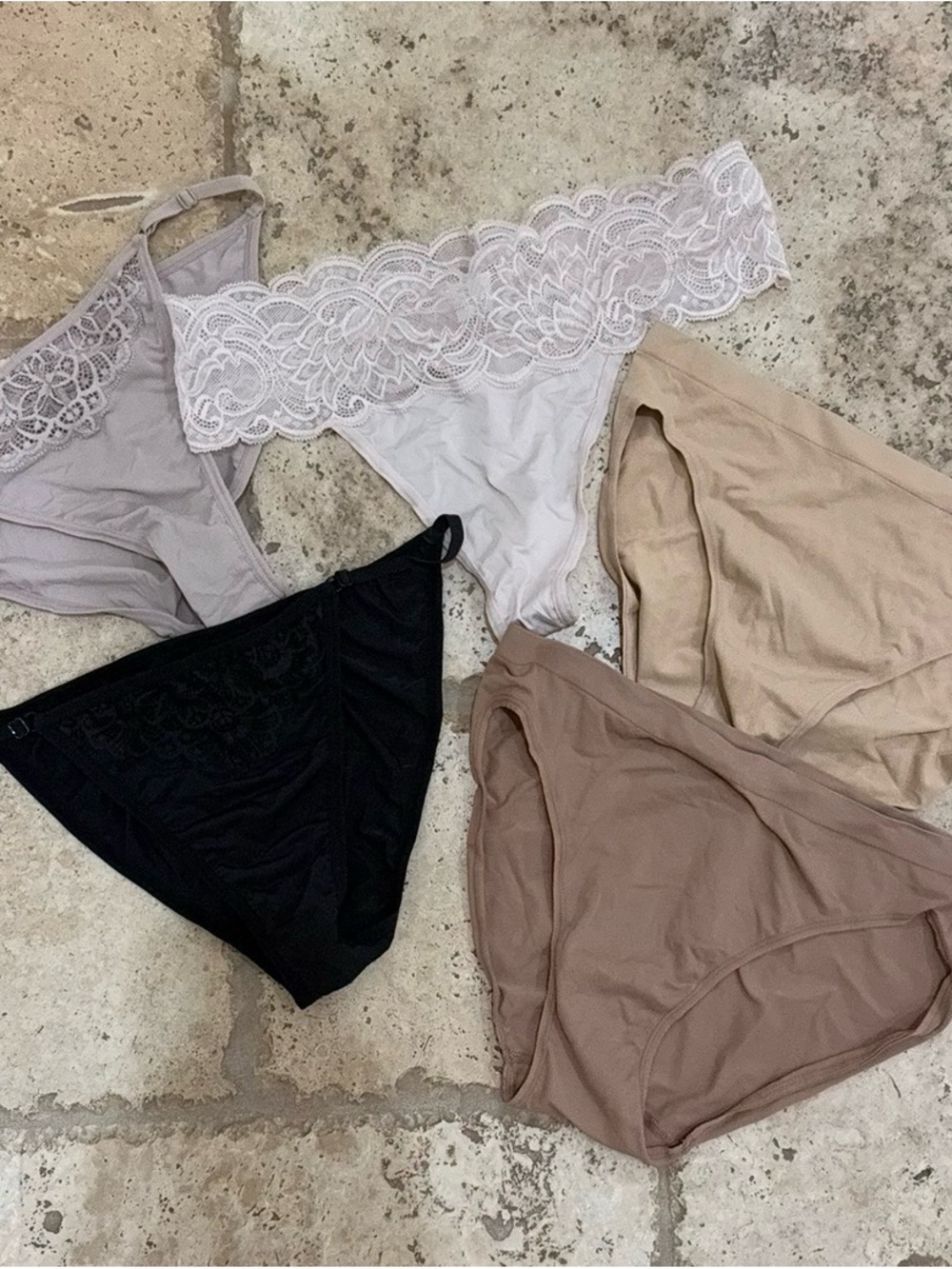 SKIMS and Maidenform Panty Set in Black, White, Taupe, Beige, Light Gray